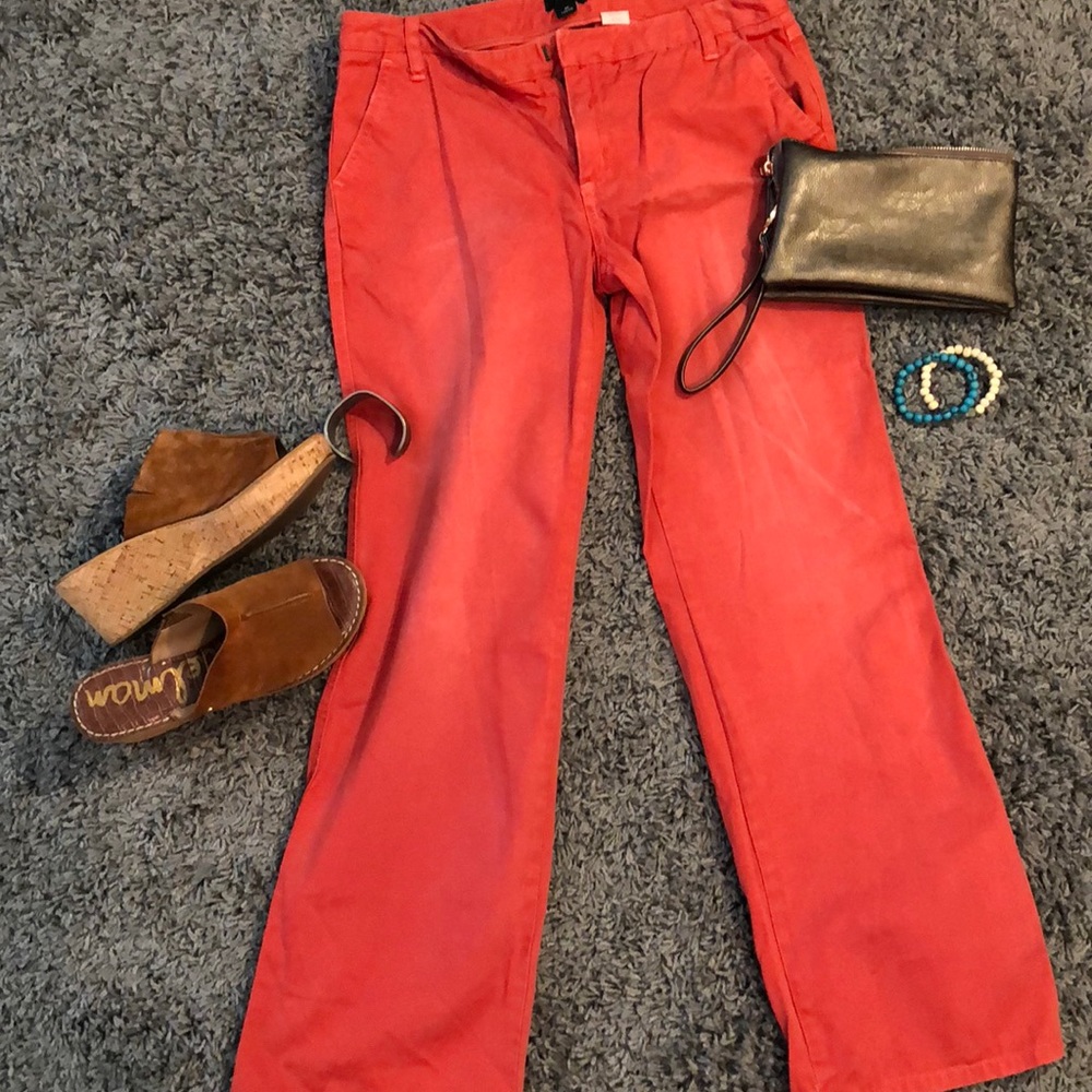 Comfy Rust colored Jcrew Chinos